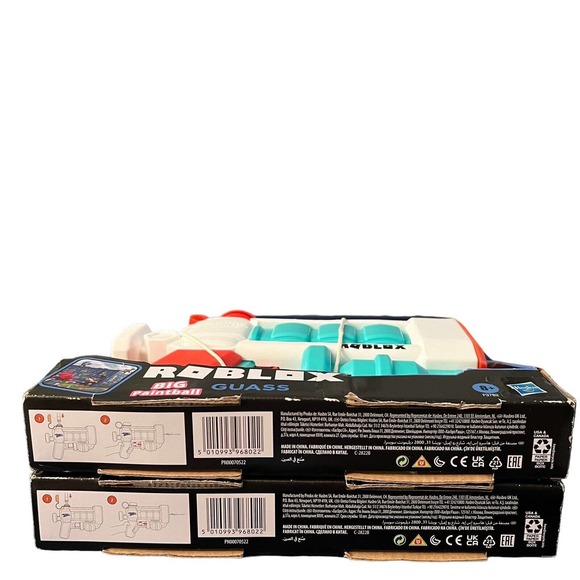 Hasbro Lot Of 2 NERF Super Soaker Roblox BIG Paintball Guass Water Blaster - Picture 7 of 10